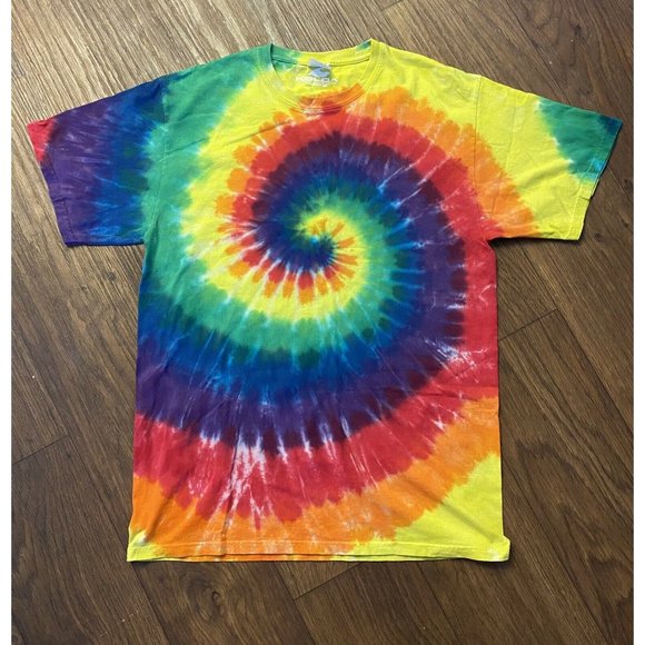 Koloa Surf Company Spiral Tie-Dye Short Sleeve Shirt Men's Size Medium - Picture 1 of 2